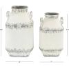 imageDeco 79 Metal Decorative Vases Set of 2 13quot ampamp 15quotH White