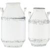 imageDeco 79 Metal Decorative Vases Set of 2 13quot ampamp 15quotH White