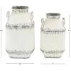 imageDeco 79 Metal Decorative Vases Set of 2 13quot ampamp 15quotH White