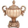 imageDeco 79 Polystone Solid Decorative Jars 12quot x 8quot x 13quot BronzeBronze