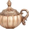 imageDeco 79 Polystone Solid Decorative Jars 12quot x 8quot x 13quot BronzeBronze