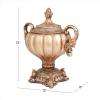 imageDeco 79 Polystone Solid Decorative Jars 12quot x 8quot x 13quot BronzeBronze
