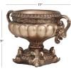 imageDeco 79 Polystone Solid Decorative Jars 12quot x 8quot x 13quot BronzeBronze