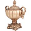 imageDeco 79 Polystone Solid Decorative Jars 12quot x 8quot x 13quot BronzeBronze