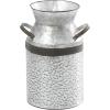imageDeco 79 Metal Decorative Vase Milk Can Centerpiece Vase Flower Vase for Home Decoration 8quot x 7quot x 12quot Gray10L x 8W x 14H