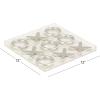 imageDeco 79 Acrylic Plastic Tic Tac Toe Game Set with Silver Pieces 12quot x 12quot x 1quot Clear