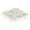 imageDeco 79 Acrylic Plastic Tic Tac Toe Game Set with Silver Pieces 12quot x 12quot x 1quot Clear