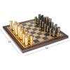 imageDeco 79 Aluminum Chess Game Set 14quot x 14quot x 4quot Gold  Classic Edition  Set Decorative Gift Classic Game Set Housewarming Fit Wedding Gift  6 Players  Age 12Gold