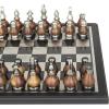 imageDeco 79 Aluminum Chess Game Set 16quot x 16quot x 4quot GoldBlack