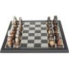 imageDeco 79 Aluminum Chess Game Set 16quot x 16quot x 4quot GoldBlack