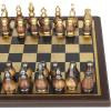 imageDeco 79 Aluminum Chess Game Set 16quot x 16quot x 4quot GoldGold