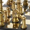 imageDeco 79 Aluminum Metal Chess Game Set 17quot x 17quot x 5quot GoldGold
