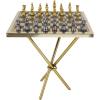 imageDeco 79 Aluminum Metal Chess Game Set 22quot x 22quot x 25quot SilverGold