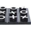 imageDeco 79 Contemporary Marble Game Set 6quot x 6quot x 1quot BlackBlack