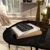 imageDeco 79 Contemporary Marble Game Set 6quot x 6quot x 1quot BlackBlack
