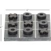 imageDeco 79 Contemporary Marble Game Set 6quotW x 6quotH BlackBlack