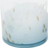 imageDeco 79 Glass Shell Handmade Living Room Decorative Jars Decorative Container with Whale and Seashell Tops Set of 2 Jar with Lid 5quotW 9quotH BlueLight Blue