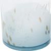 imageDeco 79 Glass Shell Handmade Living Room Decorative Jars Decorative Container with Whale and Seashell Tops Set of 2 Jar with Lid 5quotW 9quotH BlueLight Blue