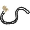 imageDeco 79 Mango Wood Handmade Hexagon Carved Geometric Long Beaded Garland with Tassel 80quot x 1quot x 1quot BlueBlack