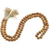imageDeco 79 Mango Wood Handmade Hexagon Carved Geometric Long Beaded Garland with Tassel 80quot x 1quot x 1quot BlueBrown