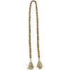 imageDeco 79 Mango Wood Handmade Hexagon Carved Geometric Long Beaded Garland with Tassel 80quot x 1quot x 1quot BlueBrown
