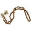 imageDeco 79 Mango Wood Handmade Hexagon Carved Geometric Long Beaded Garland with Tassel 80quot x 1quot x 1quot BlueDark Brown