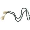 imageDeco 79 Mango Wood Handmade Hexagon Carved Geometric Long Beaded Garland with Tassel 80quot x 1quot x 1quot BlueGreen