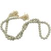 imageDeco 79 Mango Wood Handmade Hexagon Carved Geometric Long Beaded Garland with Tassel 80quot x 1quot x 1quot BlueGrey