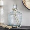 imageDeco 79 Mango Wood Handmade Hexagon Carved Geometric Long Beaded Garland with Tassel 80quot x 1quot x 1quot BlueGrey
