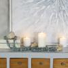 imageDeco 79 Mango Wood Handmade Hexagon Carved Geometric Long Beaded Garland with Tassel 80quot x 1quot x 1quot BlueTeal