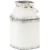 imageDeco 79 Metal Decorative Jars Set of 2 11quot 14quotH White