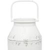 imageDeco 79 Metal Decorative Jars Set of 2 11quot 14quotH White