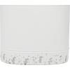imageDeco 79 Metal Decorative Jars Set of 2 11quot 14quotH White