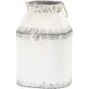 imageDeco 79 Metal Decorative Jars Set of 2 11quot 14quotH White