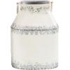 imageDeco 79 Metal Decorative Jars Set of 2 11quot 14quotH White