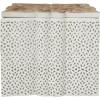 imageDeco 79 Metal Living Room Decorative Jars Laser Cut Metal Decorative Container with Carved Wood Lids Set of 3 Jar with Lid 7quot 6quot 4quotH White8  6  5W
