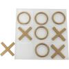 imageDeco 79 Metal Tic Tac Toe Game Set with Gold Pieces 12quot x 1quot x 12quot GoldGold