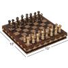 imageDeco 79 Polystone Chess Game Set 10quot x 10quot x 3quot Brown