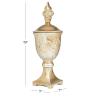 imageDeco 79 Polystone Solid Decorative Jars 7quot x 7quot x 19quot Gold