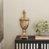 imageDeco 79 Polystone Solid Decorative Jars 7quot x 7quot x 19quot Gold
