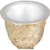 imageDeco 79 Polystone Solid Decorative Jars 7quot x 7quot x 19quot Gold