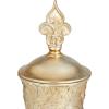 imageDeco 79 Polystone Solid Decorative Jars 7quot x 7quot x 19quot Gold