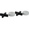 imageDeco 79 Traditional Wood Decorative Classic Game Set Housewarming Wedding Gift 14quot L x 14quot W x 2quot H Black 56997