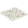 imageDeco 79 Acrylic Plastic Tic Tac Toe Game Set with Silver Pieces 12quot x 12quot x 1quot Clear