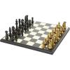 imageDeco 79 Aluminum Metal Chess Game Set 17quot x 17quot x 5quot GoldGold