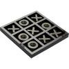 imageDeco 79 Aluminum Tic Tac Toe Game Set with Gold Inlay 9quot x 9quot x 1quot GoldSilver