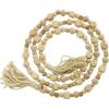 imageDeco 79 Mango Wood Handmade Hexagon Carved Geometric Long Beaded Garland with Tassel 80quot x 1quot x 1quot BlueLight Brown