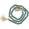 imageDeco 79 Mango Wood Handmade Hexagon Carved Geometric Long Beaded Garland with Tassel 80quot x 1quot x 1quot BlueTeal