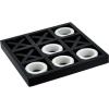 imageDeco 79 Traditional Wood Decorative Classic Game Set Housewarming Wedding Gift 14quot L x 14quot W x 2quot H Black 56997