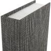 imageDeco 79 Linen Fabric Decorative Box Faux Storage Book Book Shaped Boxes Set of 3 Decorative Keepsake Boxes 12quot 9quot 6quotH Light GrayBlack
